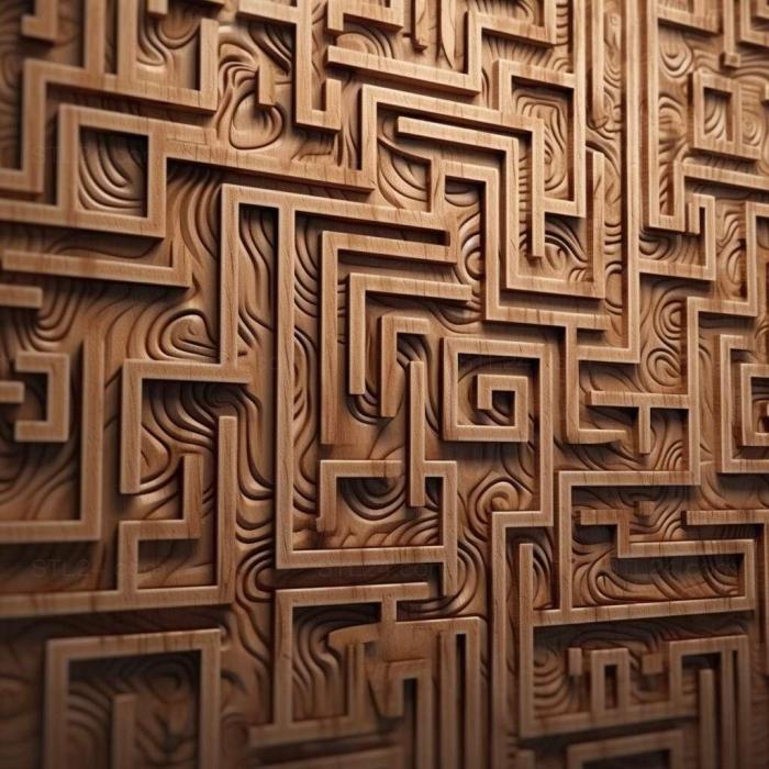Patterns and decorations (stl maze 3, PATTERN_47) 3D models for cnc